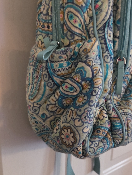 Vera Bradley Quilted  Backpack  In Daisy Dot Paisley
